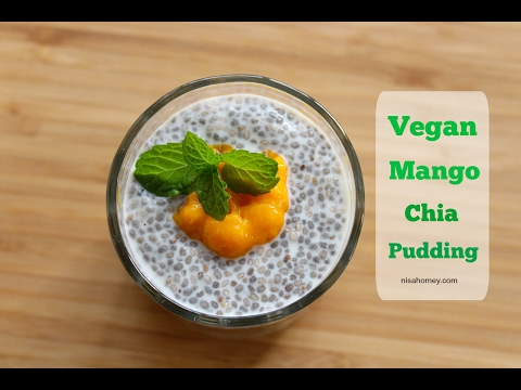 Vegan Mango Chia Pudding - Healthy Vegan Breakfast Recipes/Ideas For Weight Loss