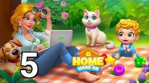 🏡 Home Mansion: Design & Match Walkthrough Part 5 | Mobile Gameplay (Android/iOS)