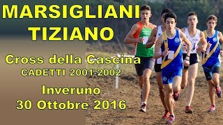 Marsigliani Tiziano al Cross Provinciale Inveruno 2016 Cadetti 2001/2