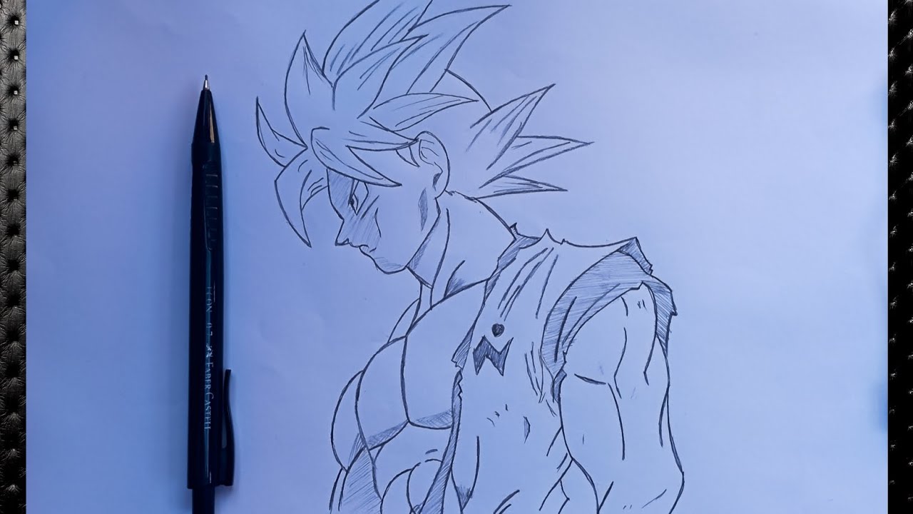 How To Draw Goku  A Step By Step Guide  Storiespubcom Learn With Fun