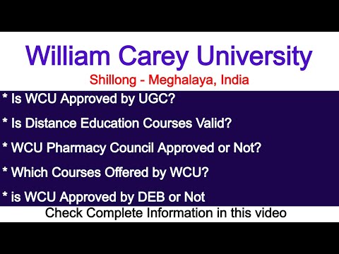 Video: Hvilken afdeling er William Carey University?