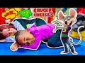 24 Hour OverNight Sleeping Challenge At Chuck E Cheese