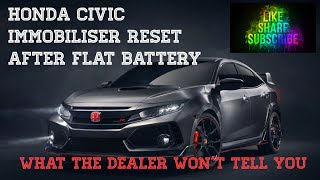 Immobiliser Reset After Flat Car Battery New Battery Fitted Wont Start Immobiliser On