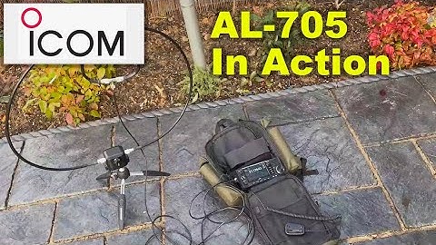 Magnetic Loop Antenna   Icom AL-705 In Action