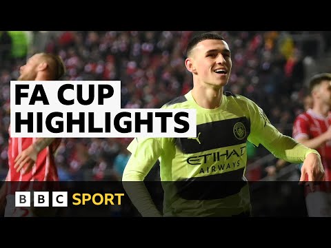 Highlights: man city cruise into fa cup quarter-finals | bbc sport