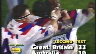 [Fri 26-6-'92] Australia v Great Britain Test 2 Highlights [Melbourne Princes Park]