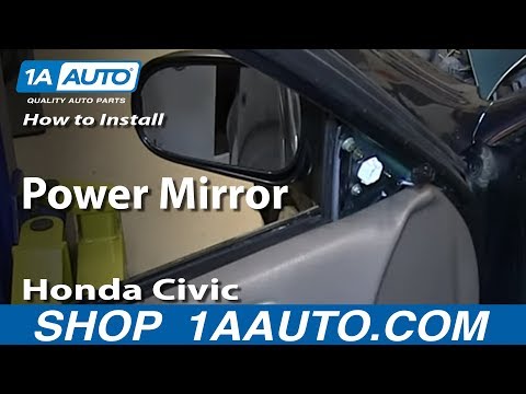 Vídeo: Como você conserta um espelho lateral em um Honda Civic?