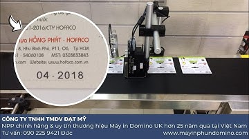Máy in phun date hộp mực giá rẻ | Máy in date tem nhãn tự động giá rẻ | Máy in Domino |LH 0902259421