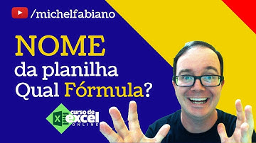 Qual fórmula uso para retornar o nome da planilha? [ SEM VBA ]