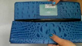 Kate Landry Croc Embossed Clutch
