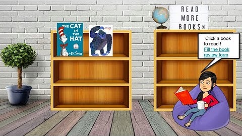 How to create a virtual library using Bitmoji and Google slides.