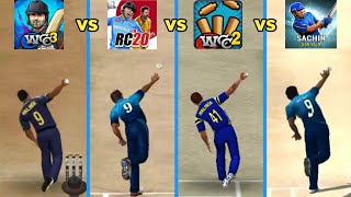 Lasith Malinga Bowling Action | Real Cricket 20 vs Wcc3 vs Wcc2 vs Sachin Saga | Buzzard X screenshot 4