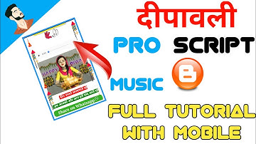 Diwali wishing script for blogger ||  Diwali pro script