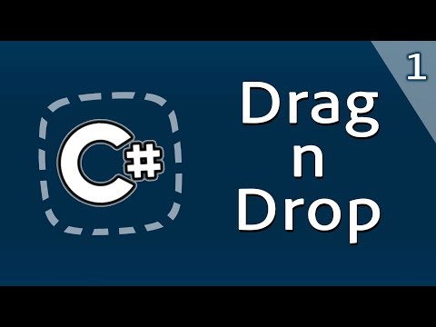 Уроки C# – Drag and Drop – Часть 1 – Перетаскивание файлов – Drag n Drop – C#