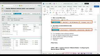 Celebrity Material Master Configuration In SAP |  Define Structure Of Data Screens For Each Screen Sequence Wealth