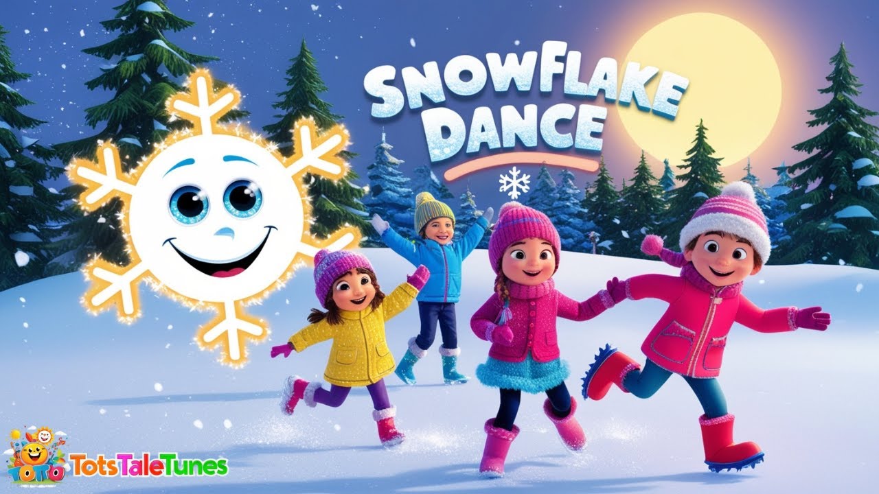 "Snowflake Dance ️ | Winter Song for Kids | Fun Snow Rhyme for Toddlers ...