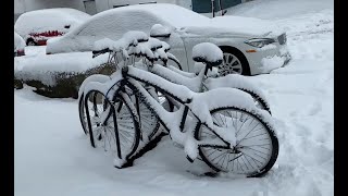 Scènes de la tempête qui a ensevelit Montréal sous la neige en décembre 2023!