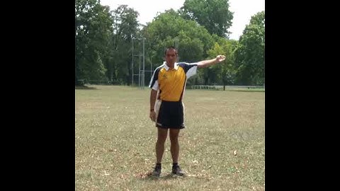 Touch Referee signal : hard touch (bust)