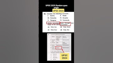 Did UPSC Framed UPSC 2025 ques from upsc 2024 term?