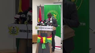 Ministry of Health Press Conference