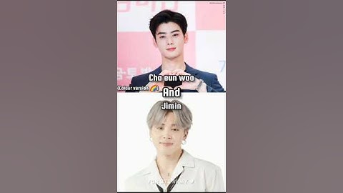 cha eun woo and Jimin| colour version 💓 #bts #astro #chaeunwoo #jimin #trending #viral #vs #shorts