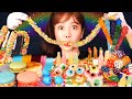 [Mukbang] 알록달록🌈 무지개 빛 젤리와 캔디🍭모음 Rainbow Jellies And Candies Color FOOD Color candy ASMR Ssoyoung