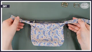 Easy to make!! How to make a mini zipper pouch bag without interfacing