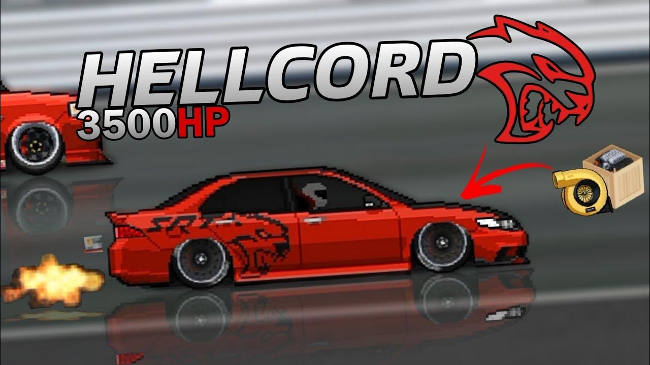 Honda HELLCORD with himi engine in pixel car racer | 6.2 seconds