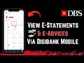 How to View Your eStatements and eAdvices using DBS digibank Mobile App