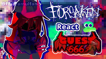 [ - KILLER react to GUEST 666 // Forsaken \\ [ NO INTRO N ENDS ]#forsaken #roblox #fyp