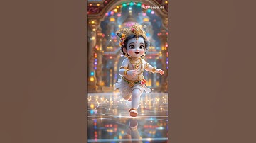 Cute little Krishna Runing 😊💗🪷4k status video #shorts #ytshorts #shortsfeed #shortsvideo #4k#krishna