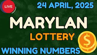 Maryland Midday Lottery Results For - 24 Apr, 2025 - Pick 3 - Pick 4 - Pick 5 - Powerball -Cash4life