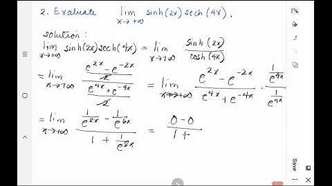 [Math 21] Disc 1.7 Hyperbolic and Inverse Hyperbolic Functions (Part 3 of 6)