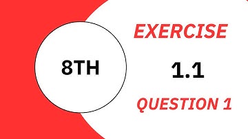 Exercise 1.1 Class 8 Maths New Book PTB | Ch 1 Ex 1.1| SNC 2023