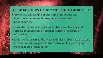 Are Algorithms The Key To Sentient AI In Sci-fi? - The SciFi Reel