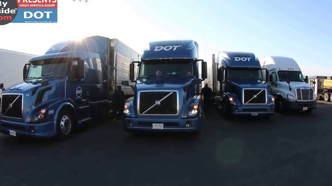 PRESENTS DOT Foods VOLVO Drivers Swap Trailers at