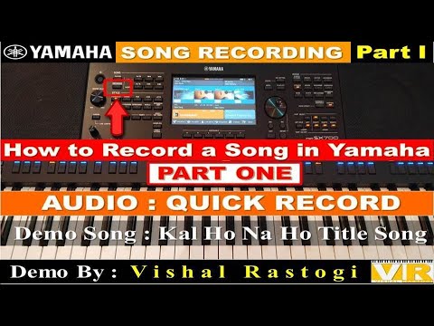 How To Record A Song In Yamaha PSR-SX700 || Quick Record || Yamaha Song Recording Video Tutorial