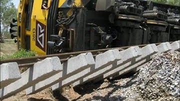 QR Derailment after floods wash out track.
