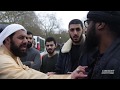 Ali dawah confronts anjem choudhary follower abdul hakeem