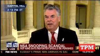 Peter King Calls For Legal Action Against Glenn Greenwald