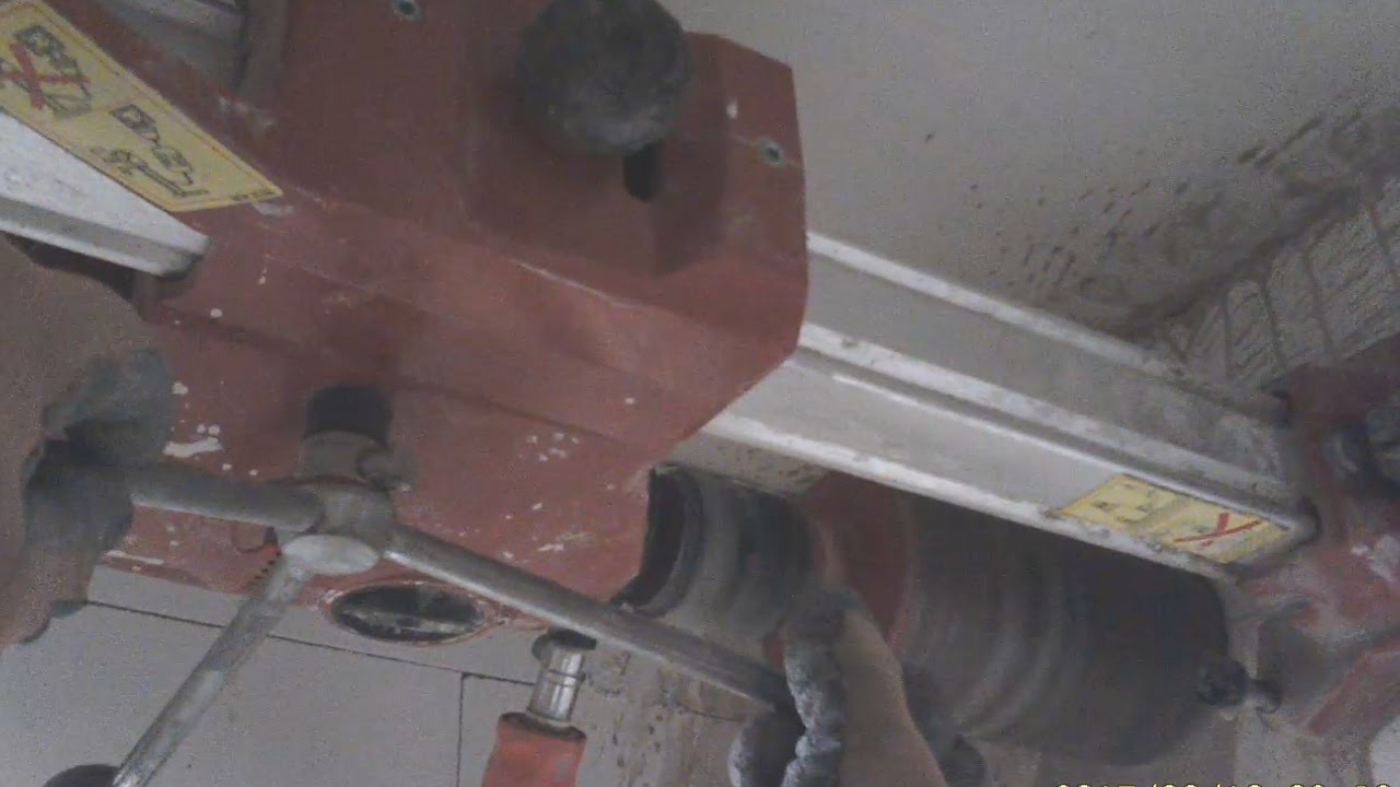 CORE DRILLING IN REINFORCED CONCRETE 100mm Kernbohrung 102mm Beton