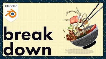 Blender 3D Ramen Illustration Breakdown