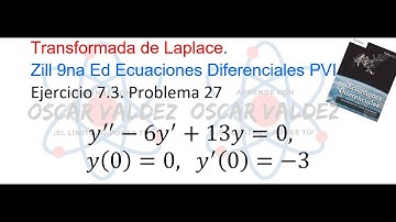 Ejercicios 7.3 Problema 27 Dennis G. ZILL ED 9na Ed. Transformada de Laplace ED PVI