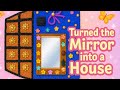 Turned the Mirror into a House 😍 #new #viral #youtubeshorts #textureart #craft #diy