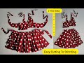 2 Year Baby Top With Skirt Cutting and Stitching Easy Tricks ✂️🪡 || How To Make Baby Skirt Dress 