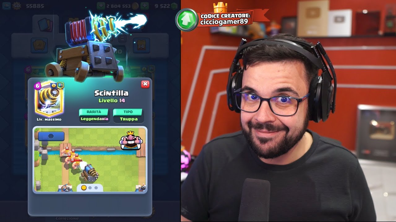 DECK CON LA SCINTILLA - CLASH ROYALE - YouTube