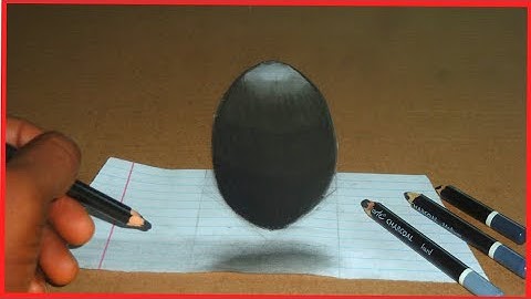 Very Easy!! How To Drawing 3D Floating BALL  - Trick Art On Paper
