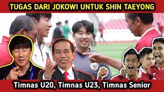 STY DIKASIH TUGAS OLEH JOKOWI UNTUK TIMNAS SUPAYA BERKUALITAS #pssi #jokowi #shintaeyong #timnasu23