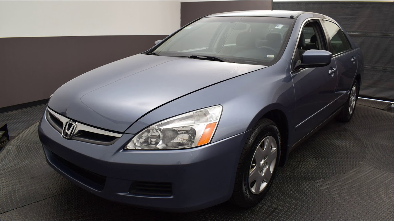 2007 Cool Blue Metallic Honda Accord 4D Sedan #5197A - YouTube