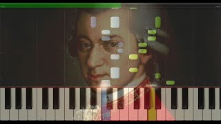 W. A. Mozart - Allegro - K 3 (Synthesia Piano Tutorial)